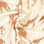 Four Layer Giraffe Bamboo Blanket, thumbnail 3 of 3