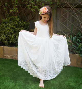 Saffron Flower Girl Dress ~ Lilly + Bo Collection, 8 of 9
