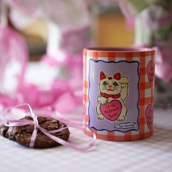 The Universe Mug Good Fortune Chinese Waving Cat, 4 of 5