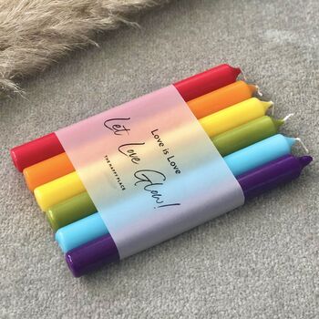 Lgbt Pride Rainbow Candle Gift Set Pride Gifts, 3 of 6
