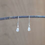 Moonstone Recycled Sterling Silver Earrings, thumbnail 5 of 8