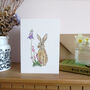 Hare And Heather Any Occasion Greetings Card, thumbnail 1 of 9