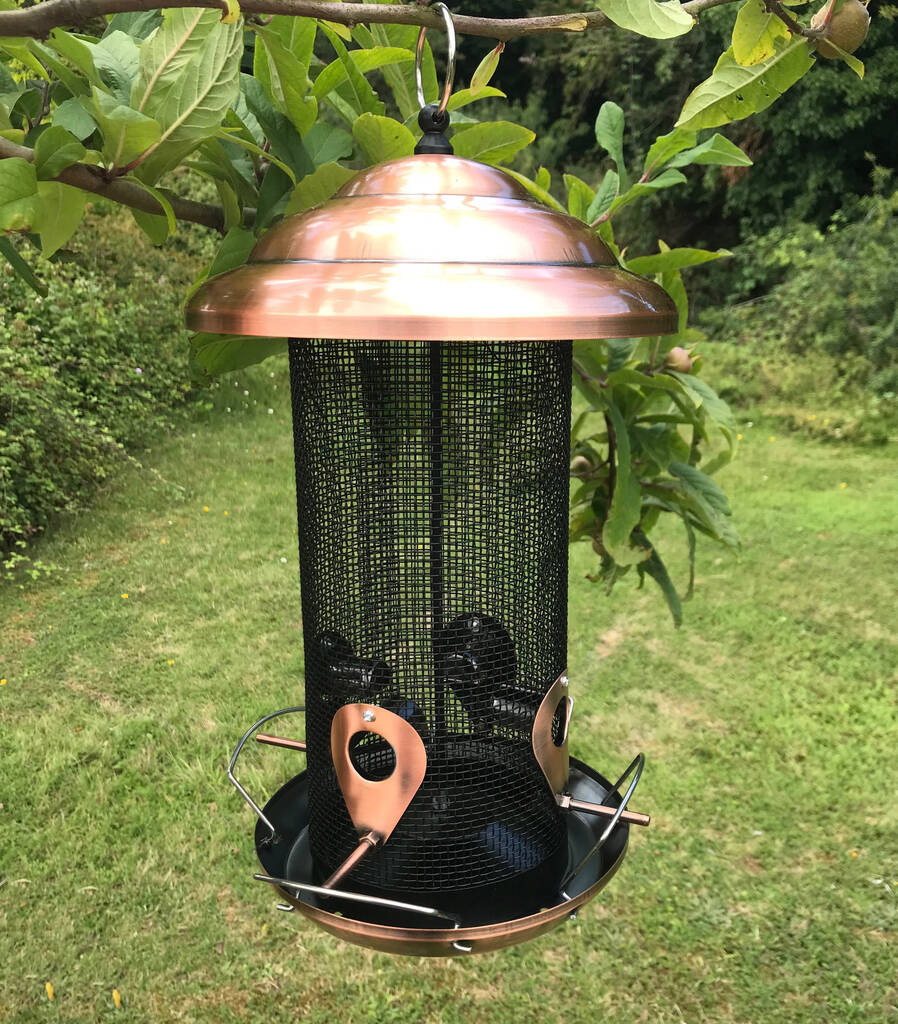 Giant Copper Style Seed Bird Feeder, 1 of 7