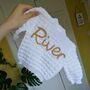 Hand Embroidered Personalised Baby Name Cardigan, thumbnail 4 of 9