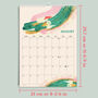 Mid Year 22/23 Hanging Calendar | Paint Stroke | A4, thumbnail 7 of 8