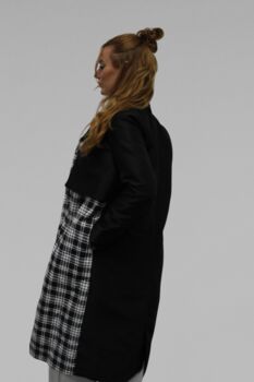 Monochrome Tartan Coat, 2 of 4