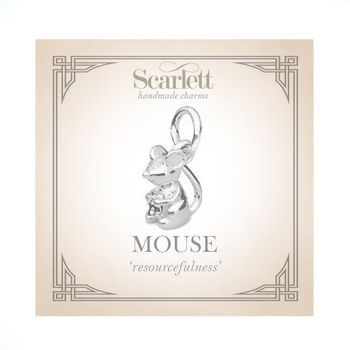 Mouse Solid Sterling Silver Charm, 6 of 8