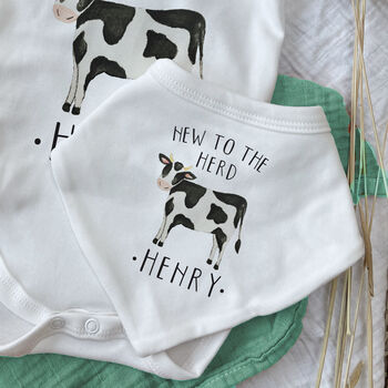 New To The Herd Cow Baby Outfit, 5 of 5
