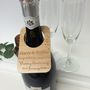 Personalised Wedding Anniversary Wine Bottle Label, thumbnail 3 of 4