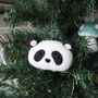 Cute Panda Christmas Tree Decoration, thumbnail 2 of 2