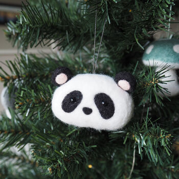Cute Panda Christmas Tree Decoration, 2 of 2