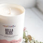 Bella Bliss Soy Wax Candle – Vanilla Floral Musk Home Fragrance, thumbnail 3 of 6