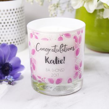Scented Graduation Personalised Luxury Candle, 5 of 8