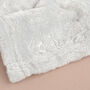 Personalised Grey Embossed Letters Blanket For Baby, thumbnail 8 of 9