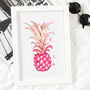 Nursery Print Pink Pineapple Print Unframed, thumbnail 3 of 3