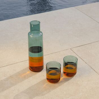 Handmade Glass One.1 L Carafe With Two 300ml Tumblers, 9 of 10