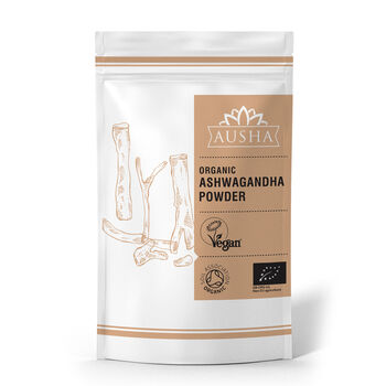 Ausha Organic Ashwagandha Powder 250g Stress Anxiety Energy, 2 of 12