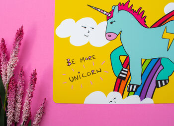 Be More Unicorn Art Print, 3 of 6