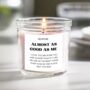 Personalised Funny Scented Jar Candle, thumbnail 1 of 4