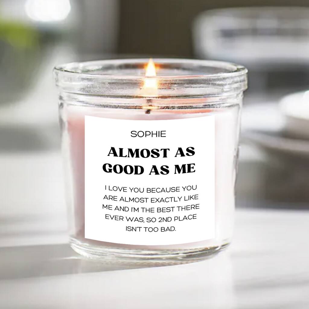 Personalised Funny Scented Jar Candle, 1 of 4