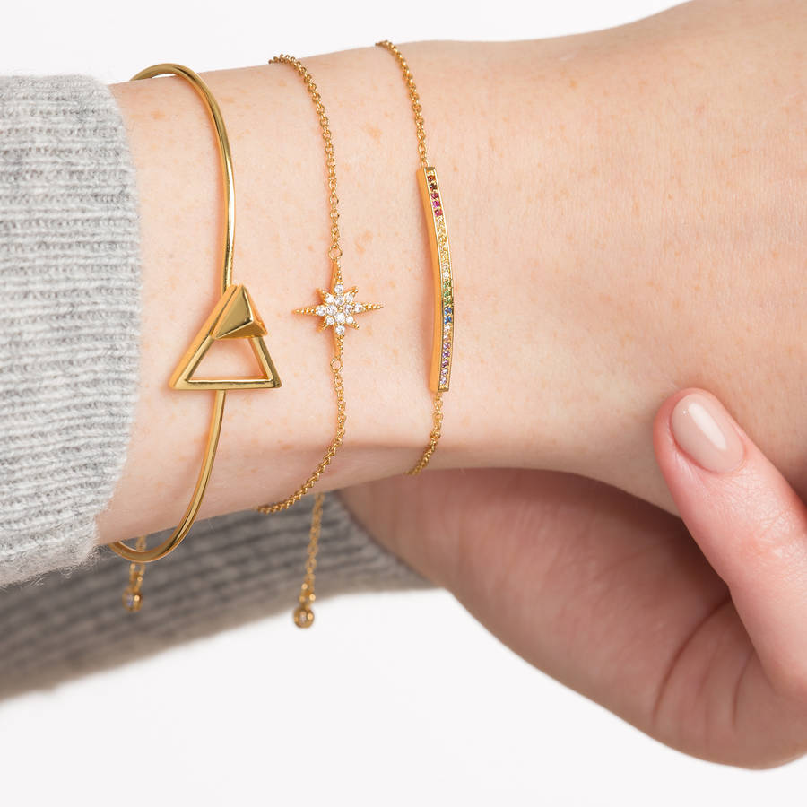 Slider Clasp Skinny Bar Bracelet By Scream Pretty