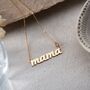 Sterling Silver Mama Birthstone Necklace, thumbnail 2 of 9