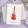 Personalised Birthday Guitar Card For Him, thumbnail 2 of 4