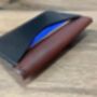 Black And Brown Handmade Leather Card Wallet, thumbnail 2 of 9