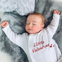 Little Valentine Baby Sleepsuit, thumbnail 1 of 3