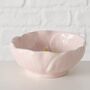 Light Pink Ceramic Flower Bowl, thumbnail 3 of 5