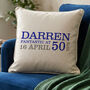 Personalised 50th Birthday Cushion, thumbnail 4 of 8