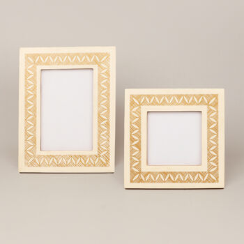 G Decor Cream And Brown Stylish Photo Frames, 2 of 6