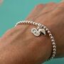 Personalised 60th Birthday Bracelet With Heart, thumbnail 3 of 5