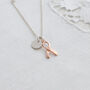 Breast Cancer Warrior Gift, Personalized Pink Ribbon Necklace, thumbnail 10 of 12