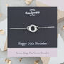 Seven Rings For Seven Decades 70th Birthday Bracelet, thumbnail 1 of 5