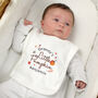 Personalised Little Pumpkin Halloween Bib, thumbnail 3 of 4