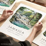 Jamaica Travel Art Print Illustration, thumbnail 1 of 7