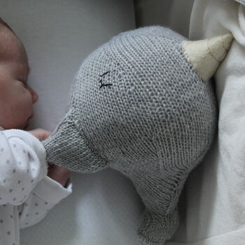 Andy The Hand Knitted Narwhal, 3 of 12