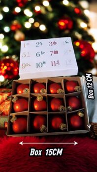 Personalised Advent Calendar – 24 Engraved Glass Baubles, 5 of 8