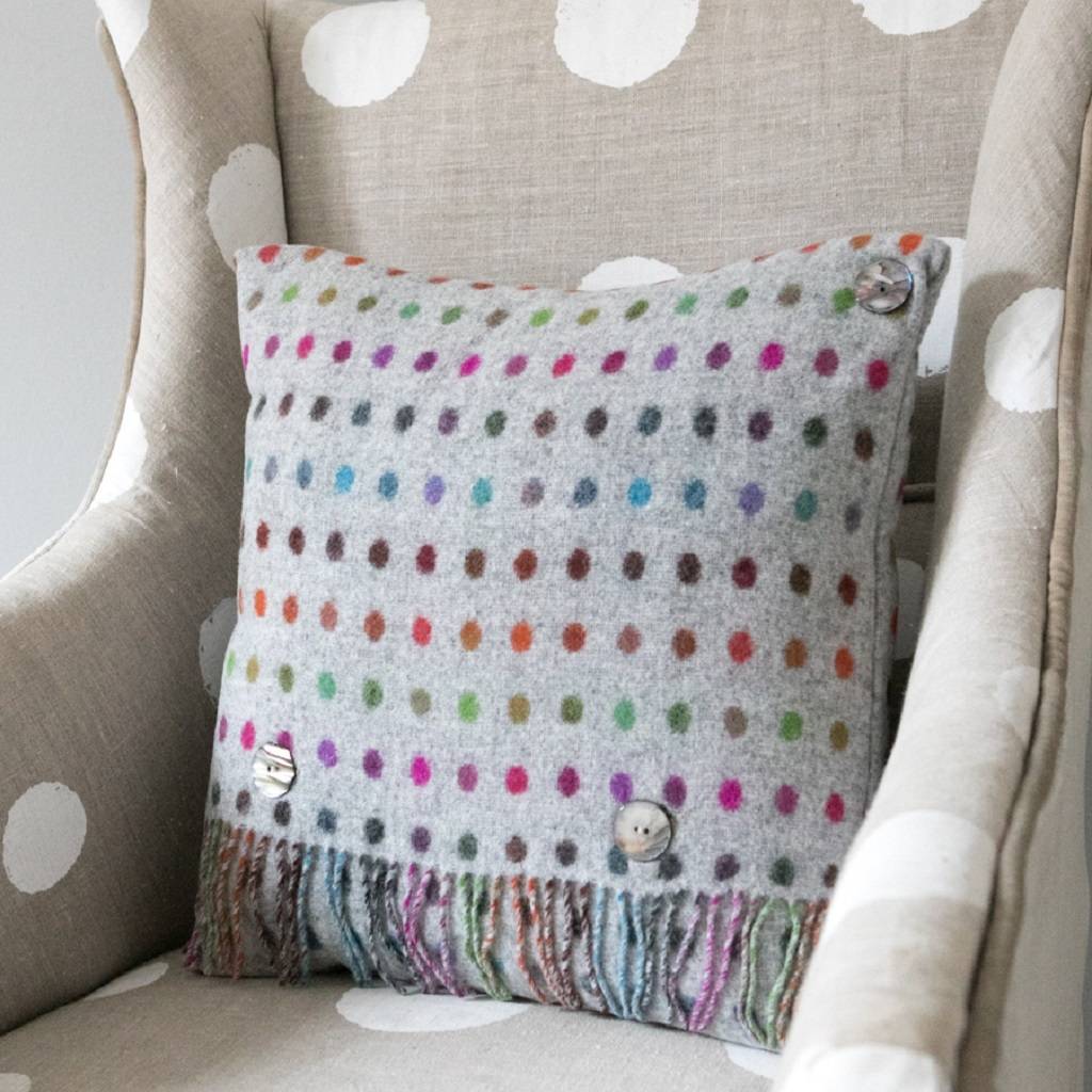 merino multi throw and cushion range by lily&kirkby