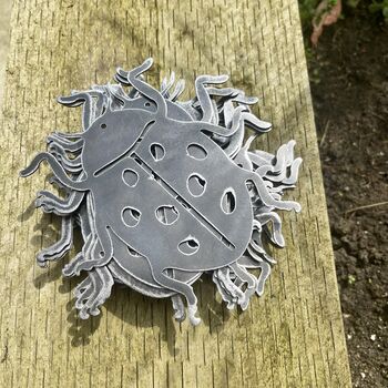 Ladybird Mobile Insect, Metal Art For Home And Garden, 3 of 12