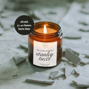 Stanley Tucci Candle And Matches, Funny Gift For Her, Celebrity Candles, 2 of 11