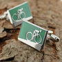 Cycling Cufflinks Uphill And Downhill, thumbnail 1 of 6