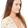 Gemma Xo Crystal Cross Choker Necklace In Silver, thumbnail 2 of 7