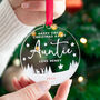 First Christmas As My Auntie Bauble Custom Bauble Keepsake, thumbnail 1 of 3