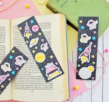 Spaced Out! Outer Space Bookmarks Set Of Two, 6 of 11
