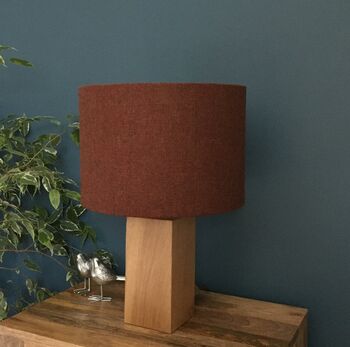 William Morris Strawberry Thief Red Tweed Lampshades, 4 of 10