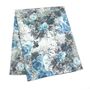 Winter Abstract Flowers Print Scarf, thumbnail 3 of 10