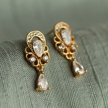 Versailles Ornamental Stud Earrings, 4 of 9