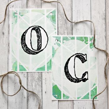 Happy Birthday Bunting, Surprise Party Decorations, 5 of 6